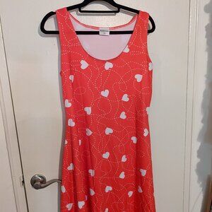 Heart Print Valentine's Day Dress